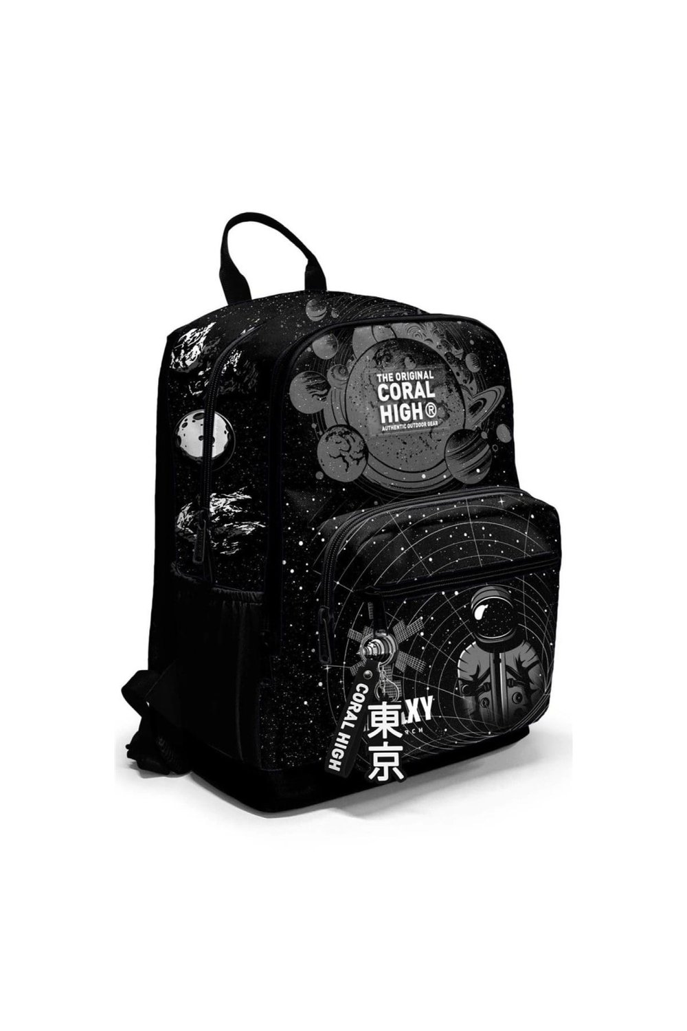 Siyah Galaxy Desenli Okul Sırt Çantası 23644
