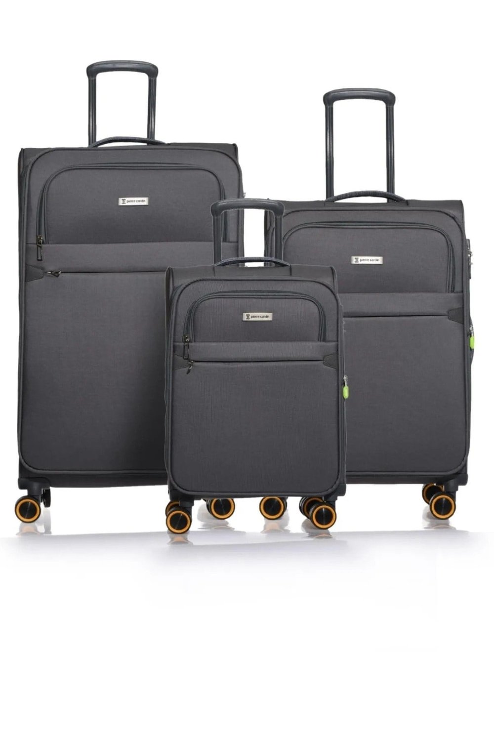 Ultra Lüks Hafif Kumaş 6000-set Antrasit Unisex 3 Lü Valiz Seti