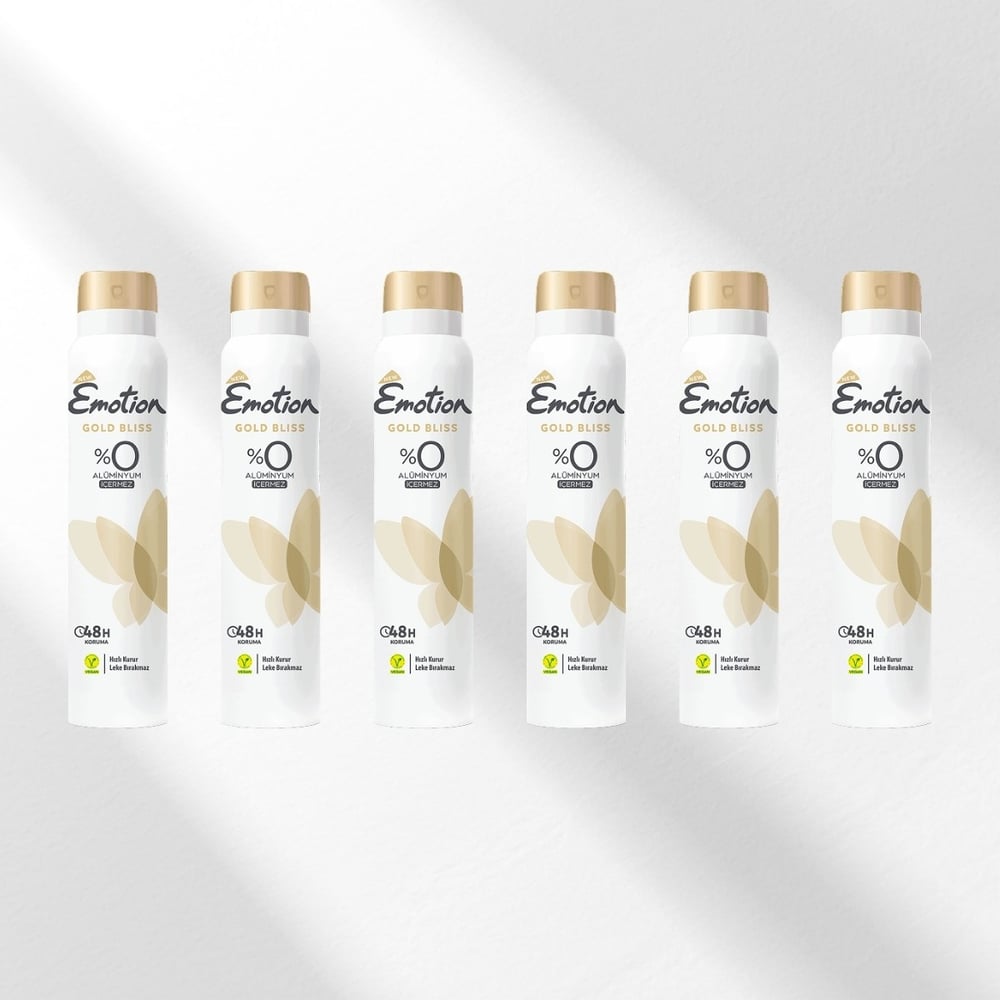Emotion Gold Bliss Kadın Deodorant 6x150 ml