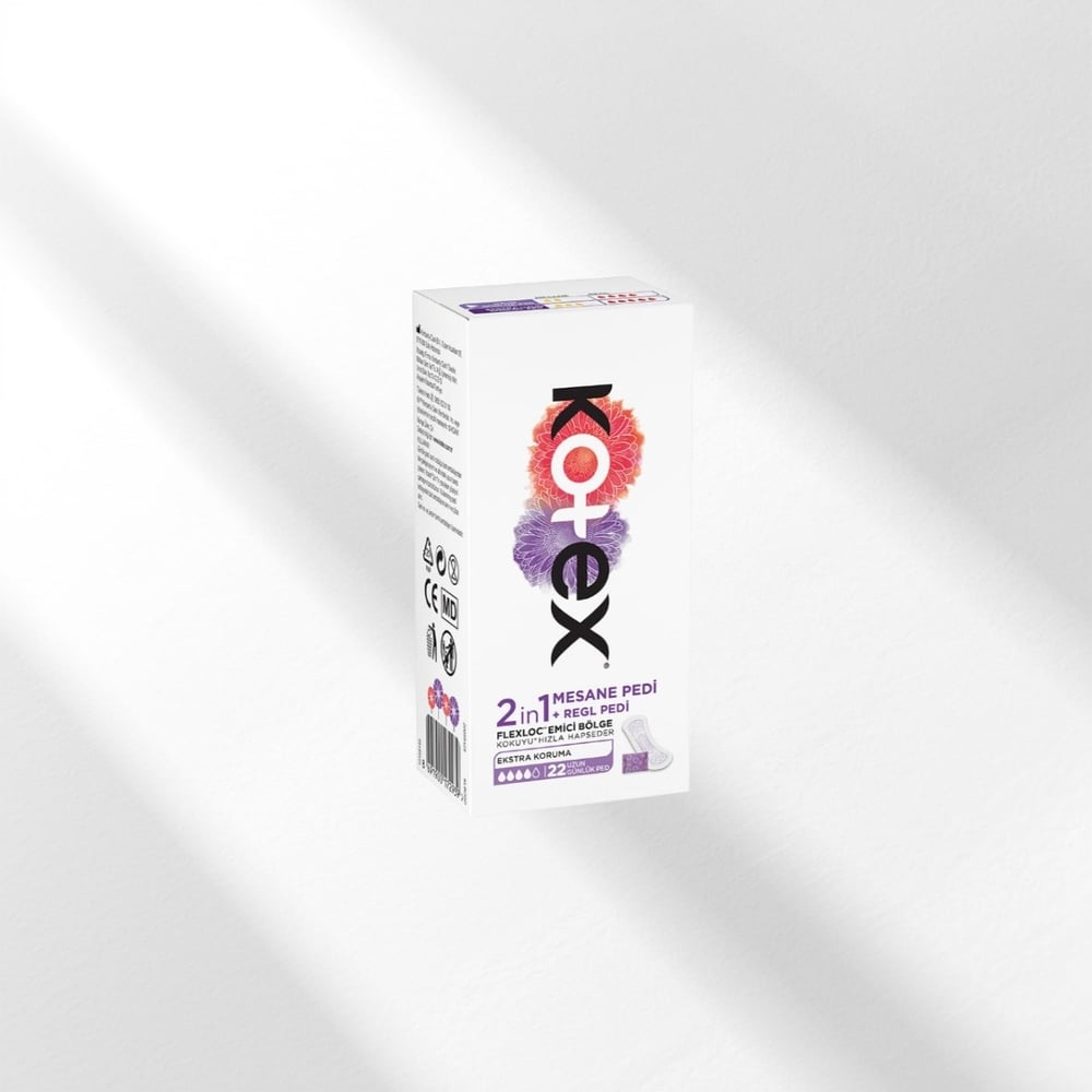 Kotex 2in1 Regl ve Mesane Günlük Ped 22 Adet