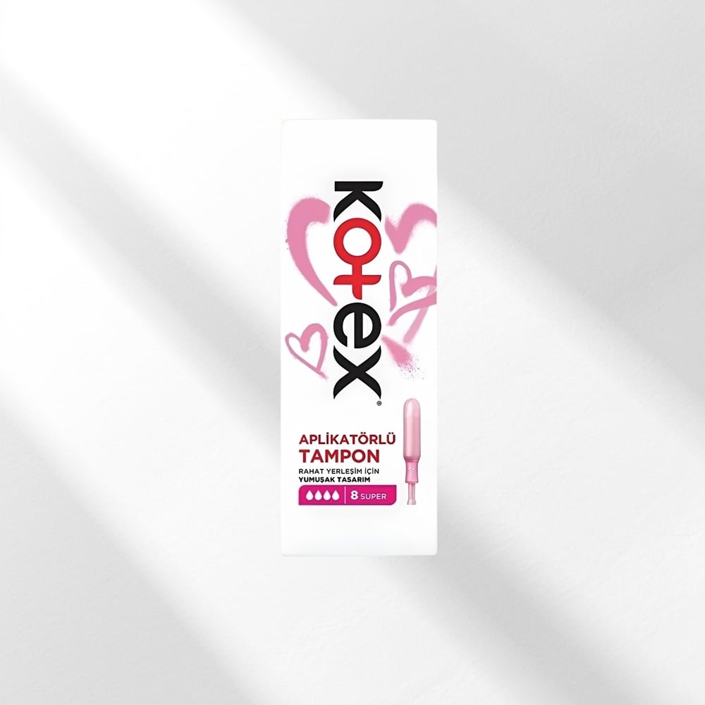 Kotex Aplikatörlü Tampon Süper 8'li