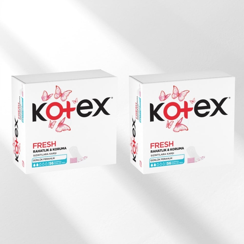 Kotex Günlük Ped Normal 56'lı x2