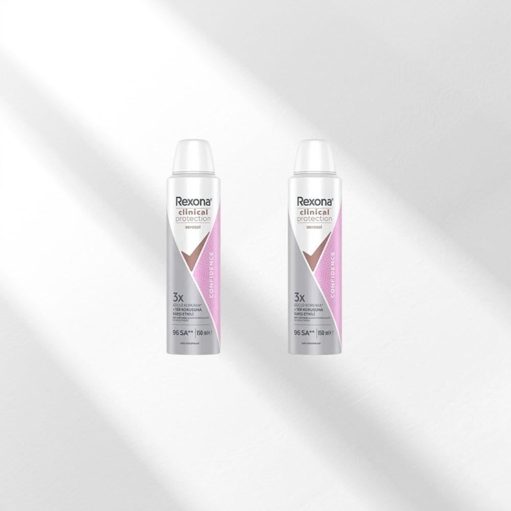 Rexona Clinical Protection Confidence Kadın Sprey Deodorant 2x150 ml