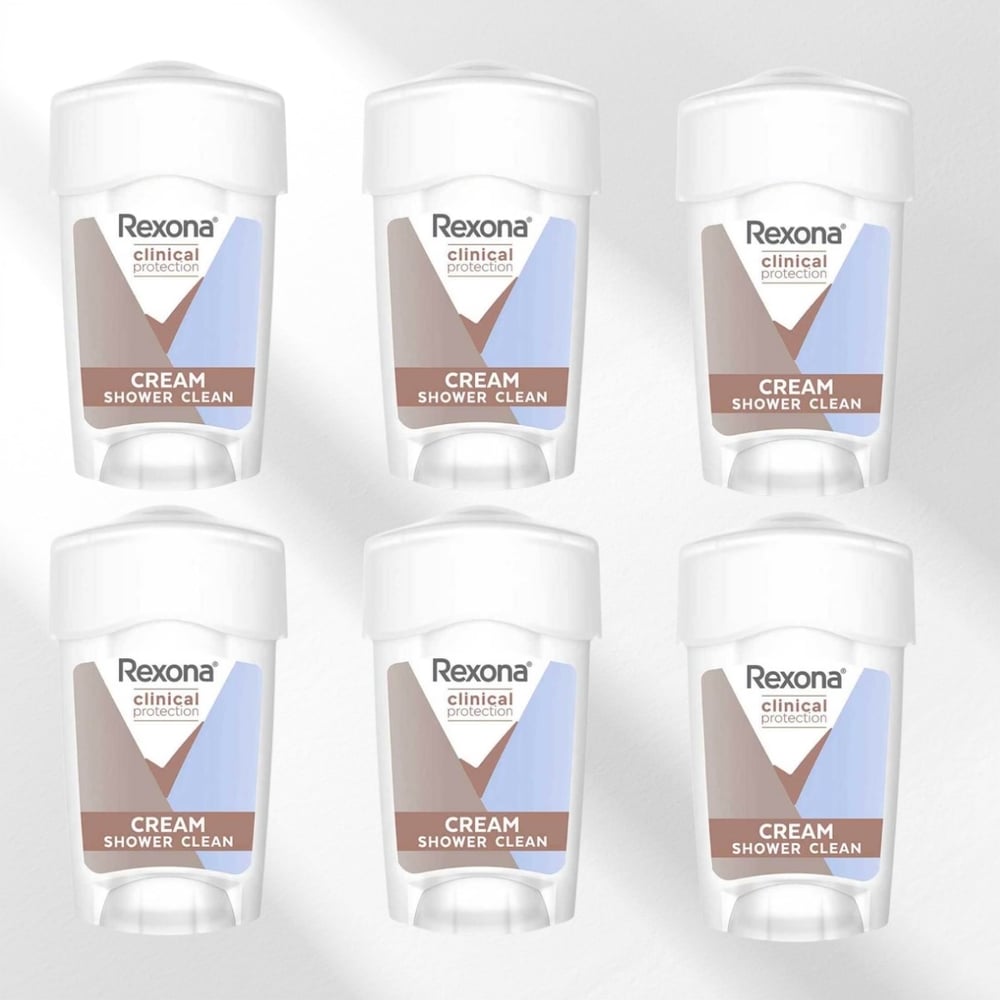Rexona  Clinical Protection Shower Clean 6x45 ml Kadın Stick
