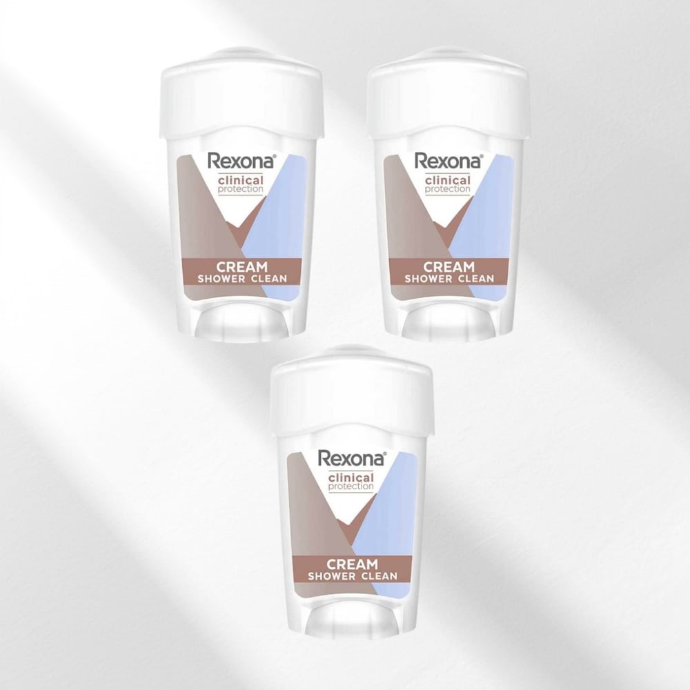Rexona  Clinical Protection Shower Clean 3x45 ml Kadın Stick