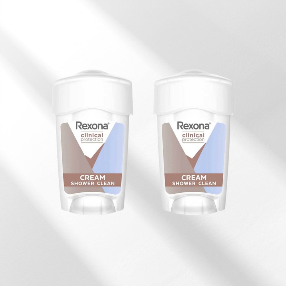 Rexona  Clinical Protection Shower Clean 2x45 ml Kadın Stick
