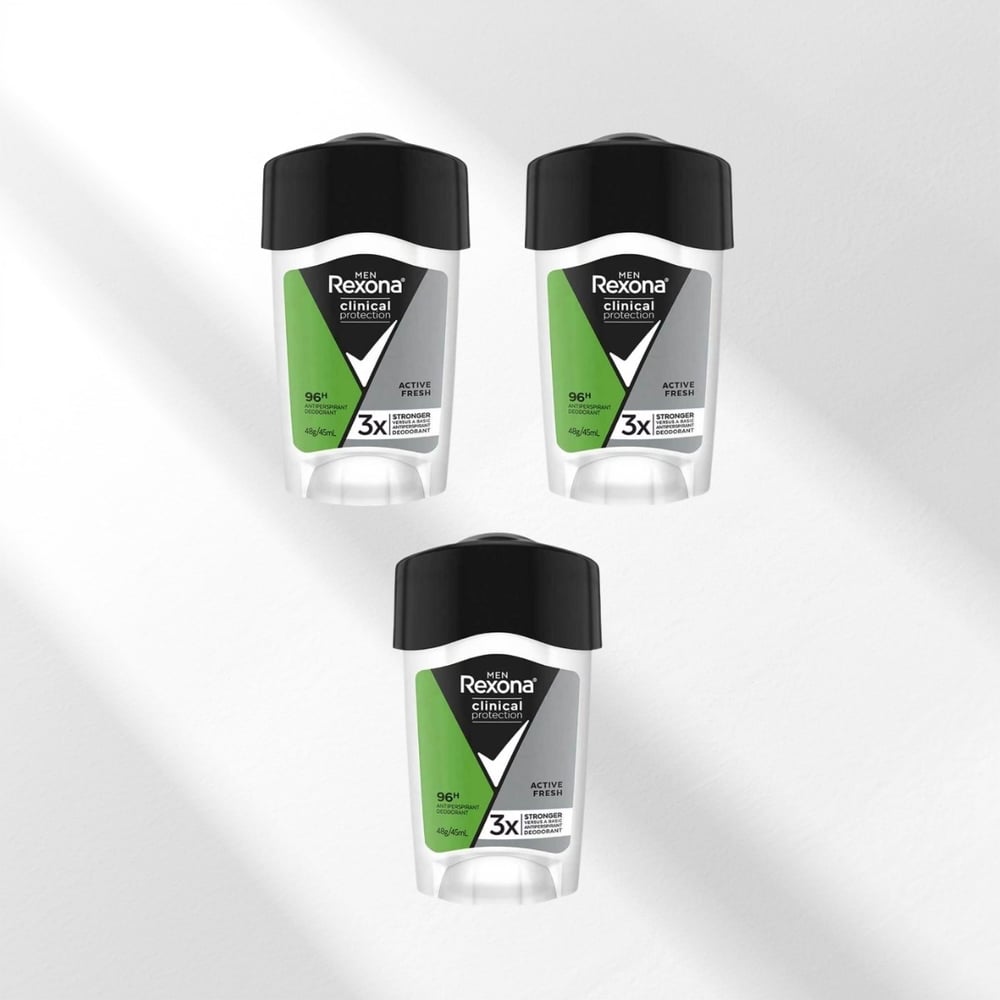 Rexona Men Clinical Protection Active Fresh 3x45 ml Erkek Stick