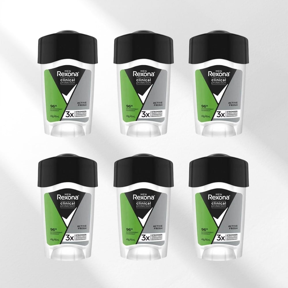 Rexona Men Clinical Protection Active Fresh 6x45 ml Erkek Stick