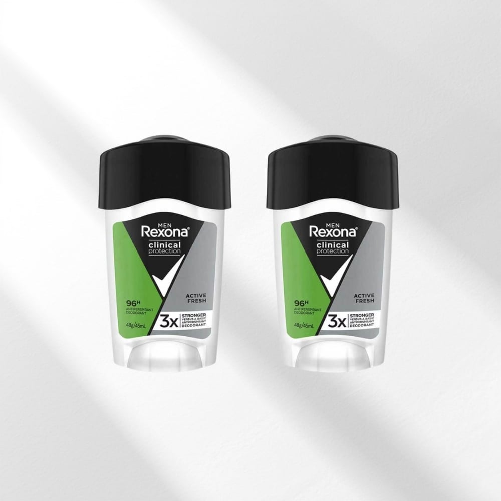 Rexona Men Clinical Protection Active Fresh 2x45 ml Erkek Stick