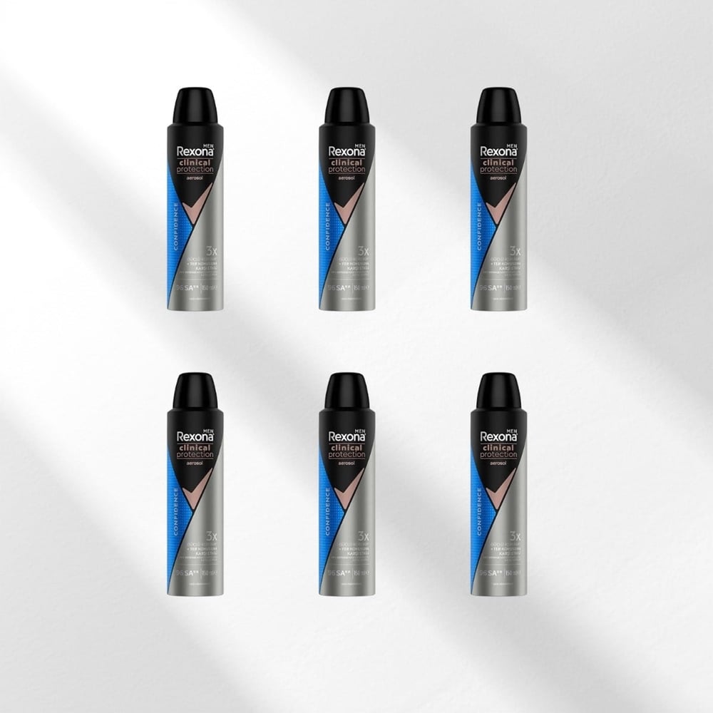 Rexona Men Clinical Protection Spray Deodorant Confidence 6x150 ml