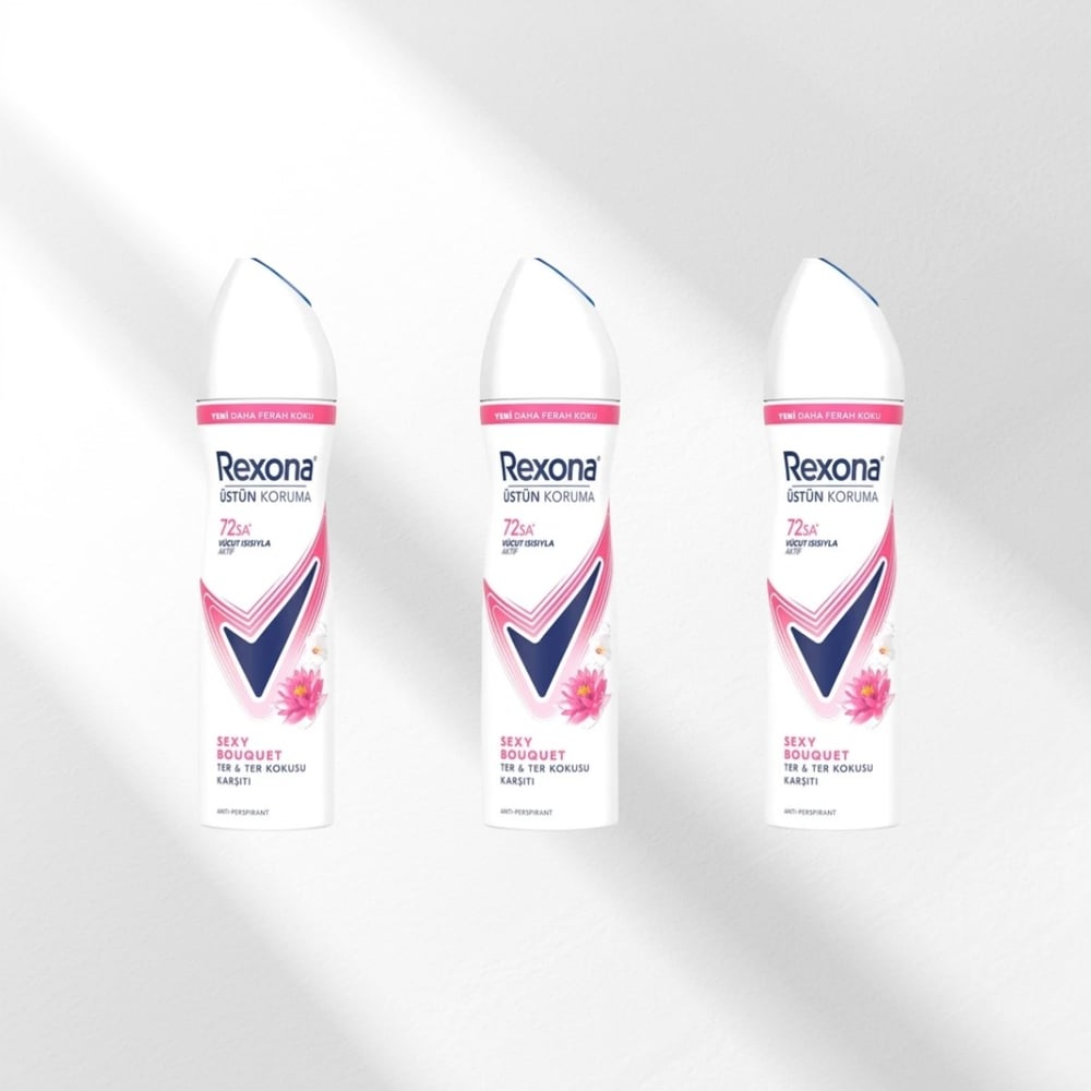 Rexona Sexy Bouquet Antiperspirant Kadın Sprey Deodorant 3x150 ml