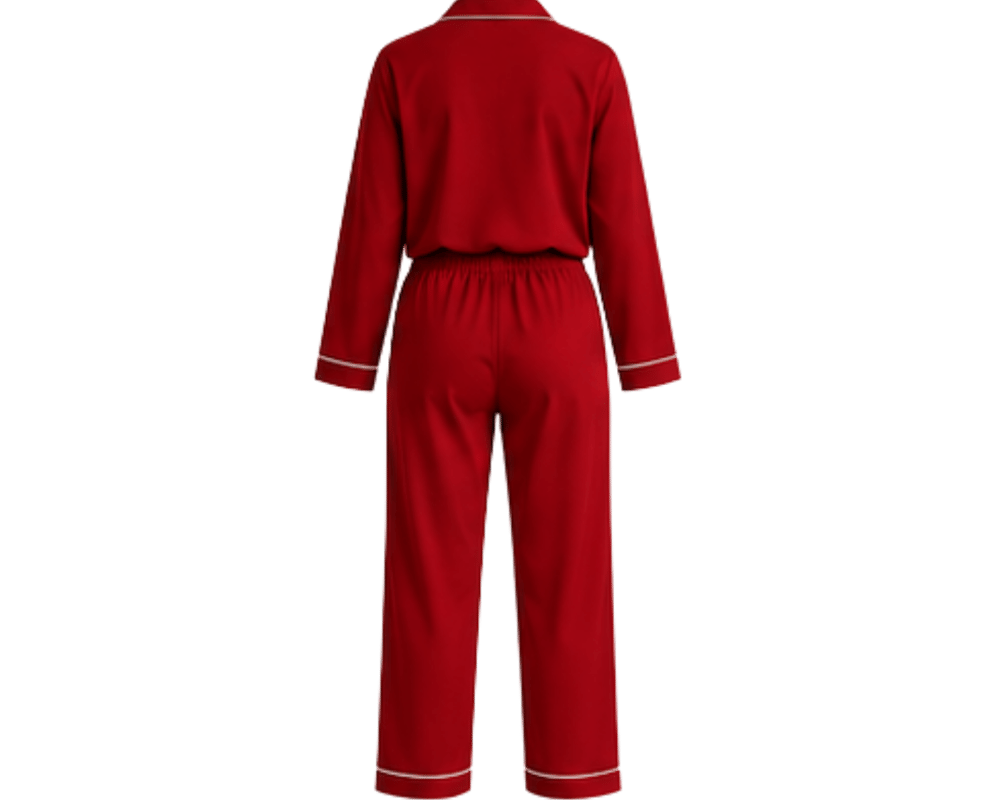 Sia Mio Pijama Takımı Uzun Kollu Üst Alt Kırmızı