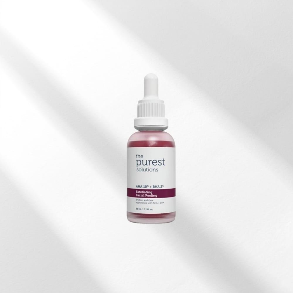 The Purest Solutions, AHA & BHA Canlandırıcı & Cilt Tonu Eşitleyici Kırmızı Peeling Cilt Bakım Serumu 30 ml (Aha 10% + Bha 2%)