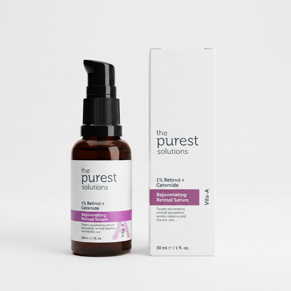 The Purest Solutions Kırışıklık Karşıtı, Onarıcı Retinol (a Vitamini) Gece Serumu 30 ml (1% Retinol + Ceramide