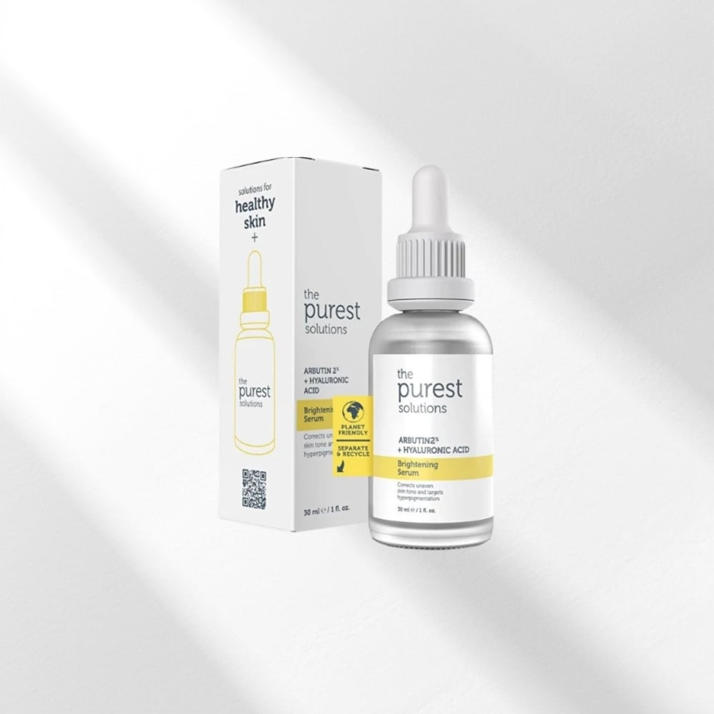 The Purest Solutions, Leke Karşıtı ve Leke Görünümü Önleyici Arbutin Cilt Bakım Serumu 30 ml (Arbutin%2 + Hyaluronic Acid)