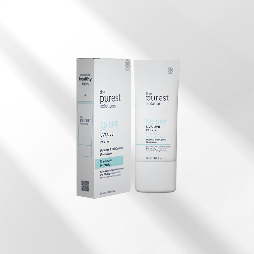 The Purest Solutions, Yağlı ve Karma Ciltler İçin Matlaştırıcı Güneş Koruyucu Krem SPF 50, 50 ml