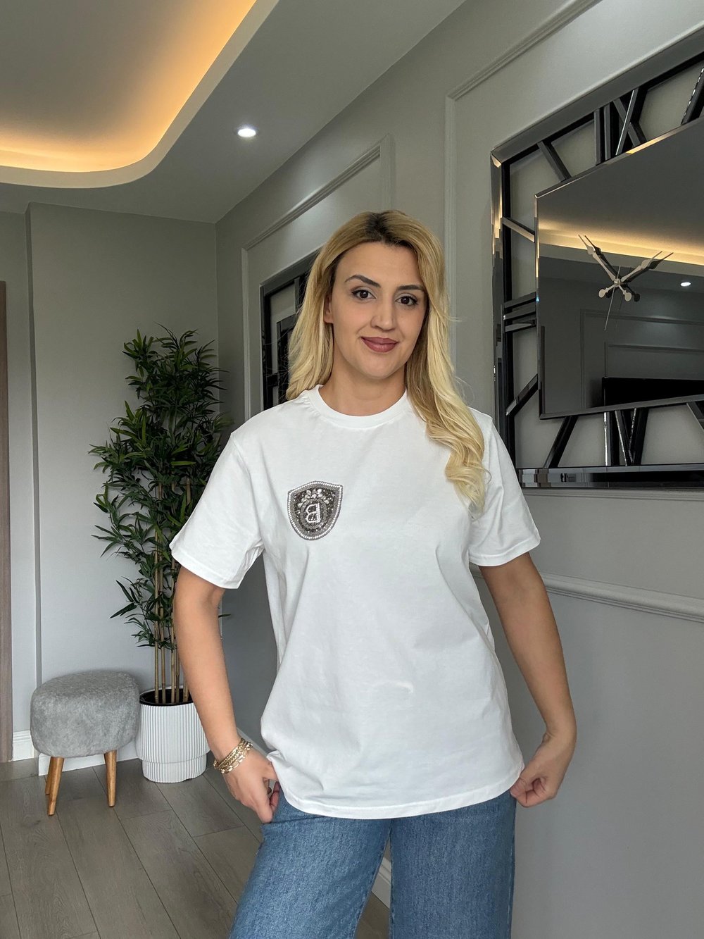 ORJ MARKA TAŞLI TSHİRT