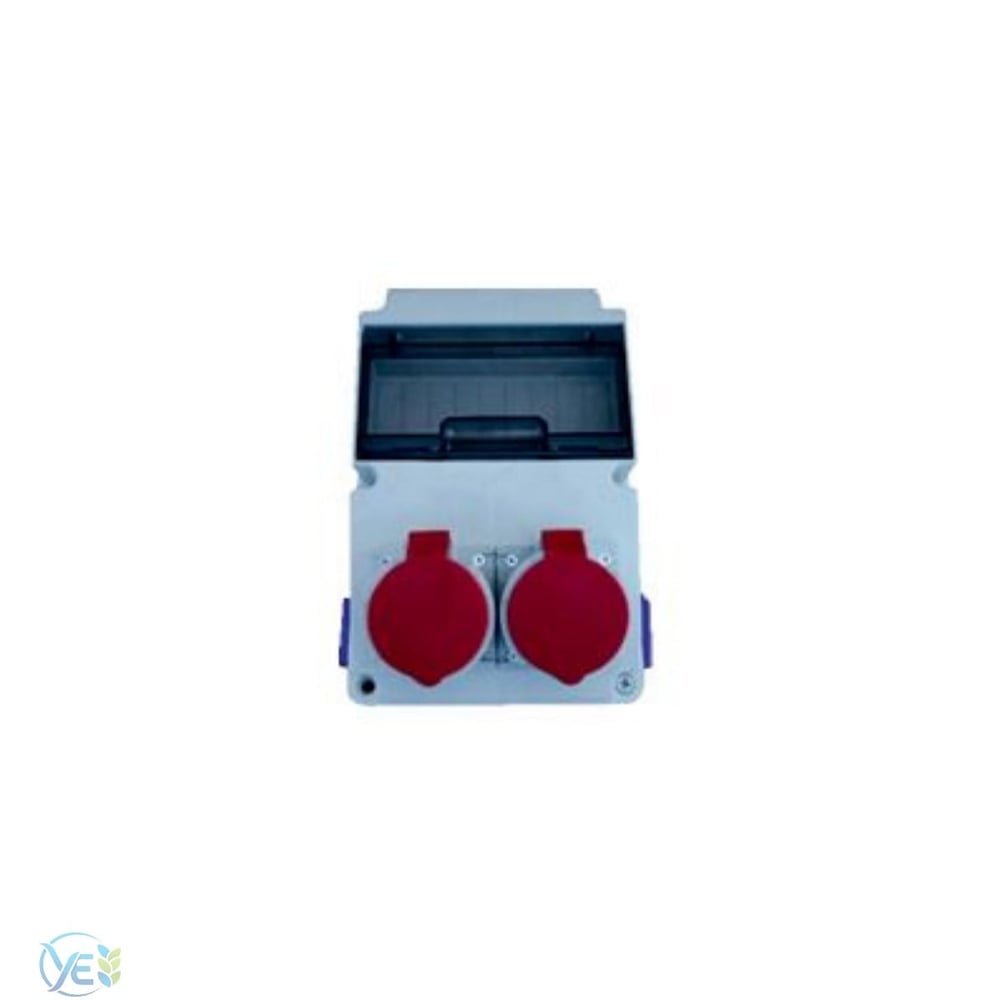 KONZA KK232 2 Ad. 5X32A Cee Ön + 2 Ad. 1X16A IP44 Yan Kombinasyon Kutusu