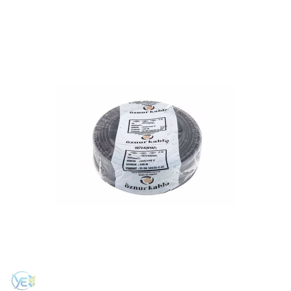 ÖZNUR KABLO 0.75 MM NYAF KABLO SİYAH