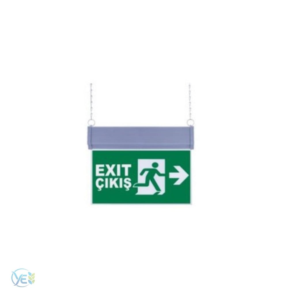 SG051-S2 Çift Yönlü Acil Yönlendirme Armatürü (Zincirli) Sağ-Sol  Exit Çıkış
