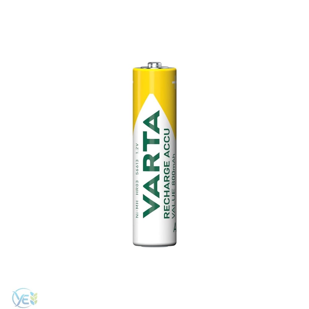 VARTA 56613 800mAh Şarjlı Pil İnce Kalem AAA Tip Şarj Edilebilir Ni-MH Pil