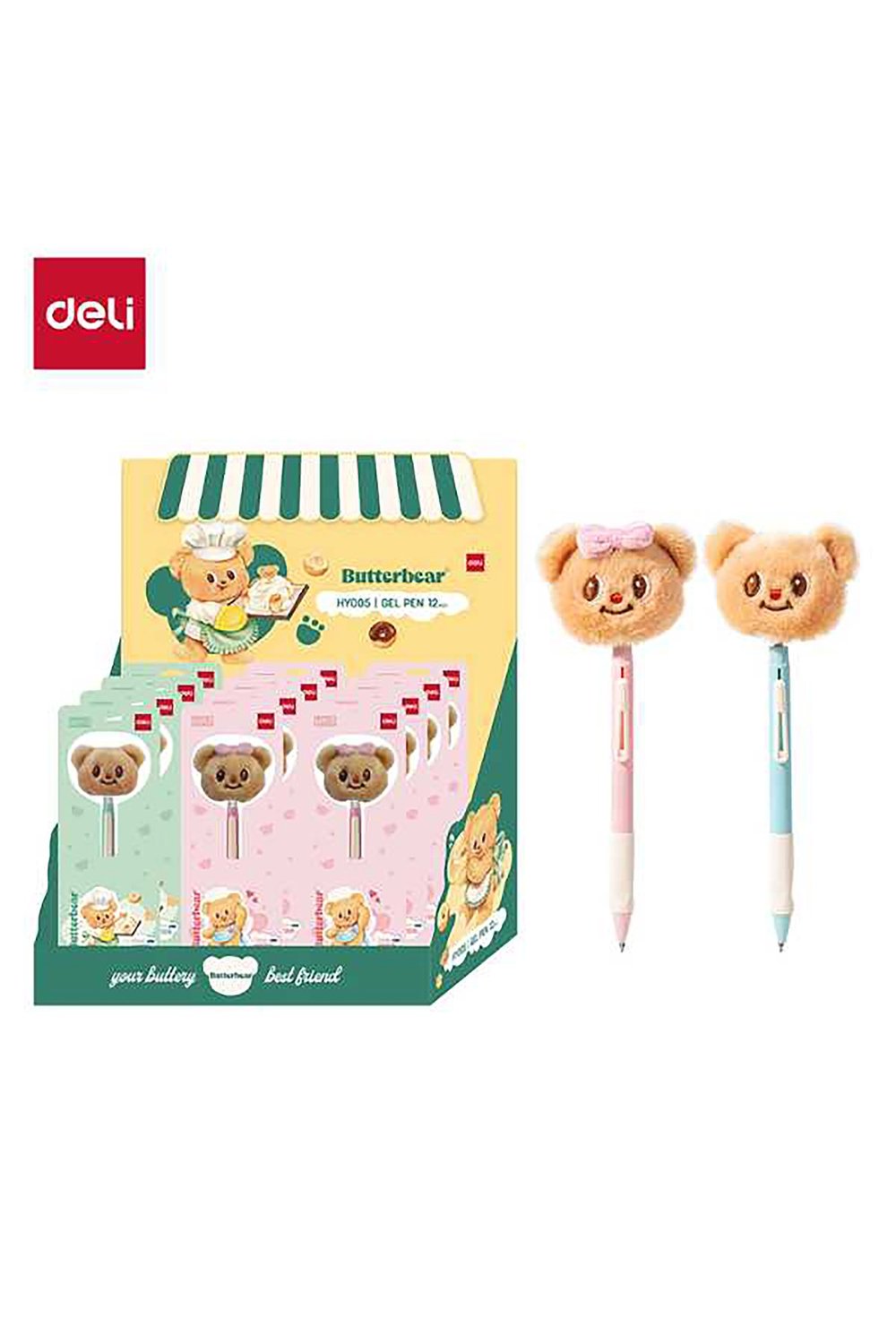 Butter Bear Gel Pen Oynar Başlıklı Jel Mürekkepli Kalem