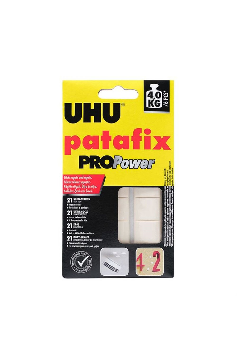 Patafix ProPower 21'li Yapışkanlı Hamur Beyaz