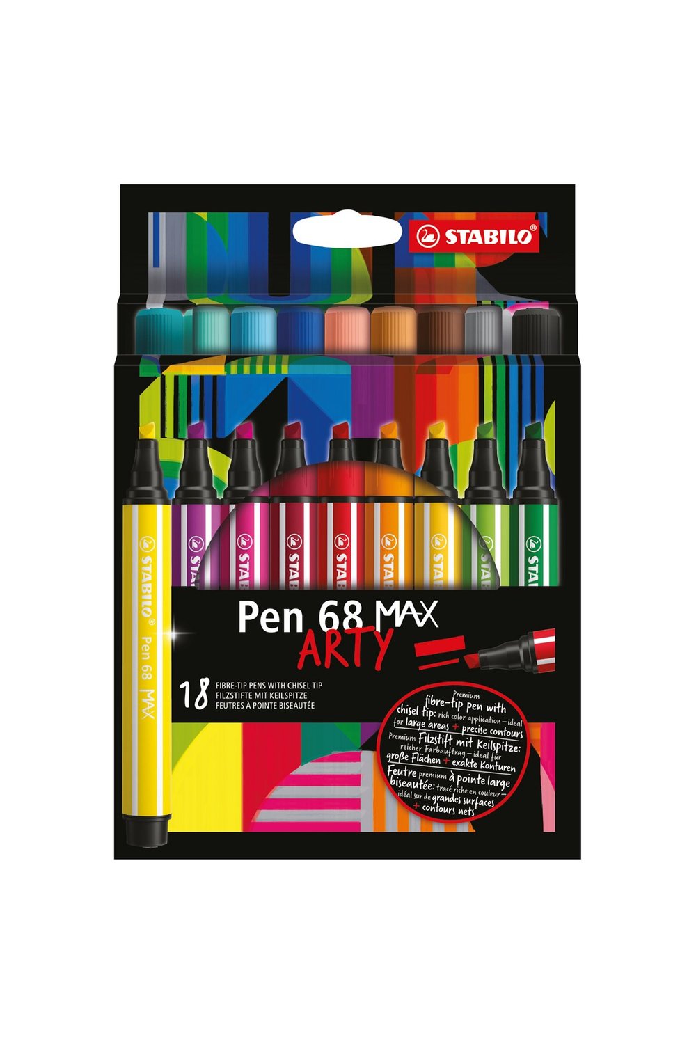 Pen 68 MAX ARTY 18'li Keçeli Kalem Seti