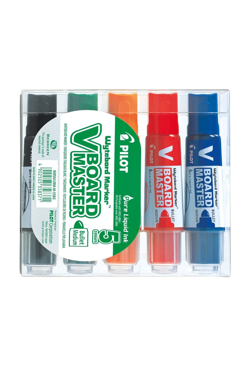 VBOARD MASTER kartuşlu Tahta Kalemi -5 Colour Set