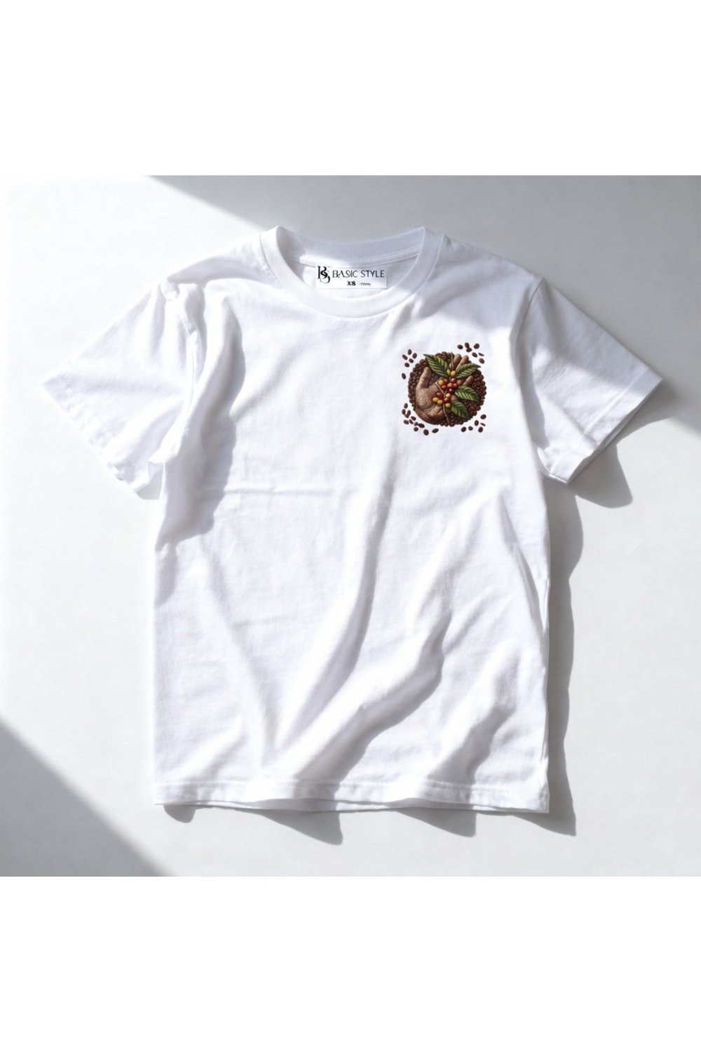 Basic Style Kahveler ve Çekirdekler Kahve Bardağı T-Shirt