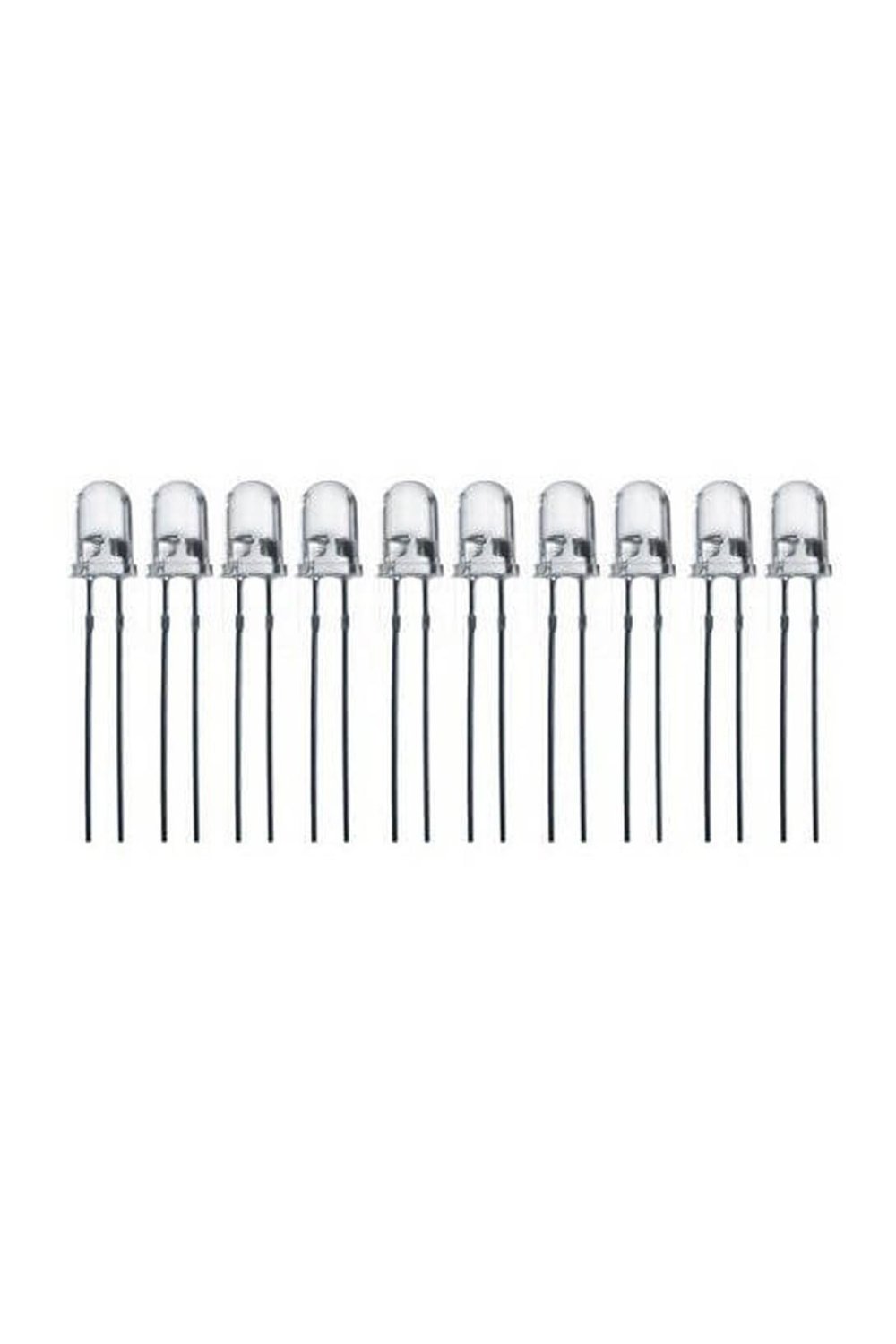 5 mm Beyaz Led Paketi - 10 Adet
