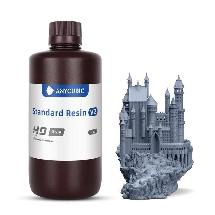 Anycubic Standard Reçine V2 HD Gray (HD Gri) - 1 KG