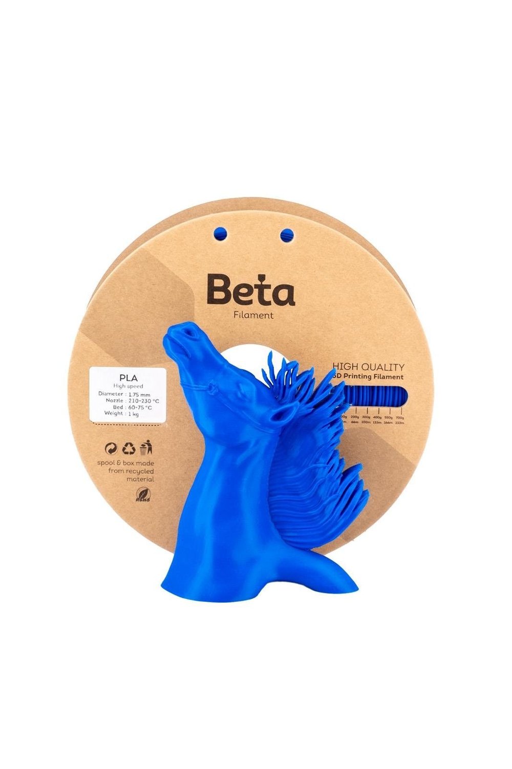 Beta PLA High-Speed Filament Deep Blue(Koyu Mavi) - 1KG