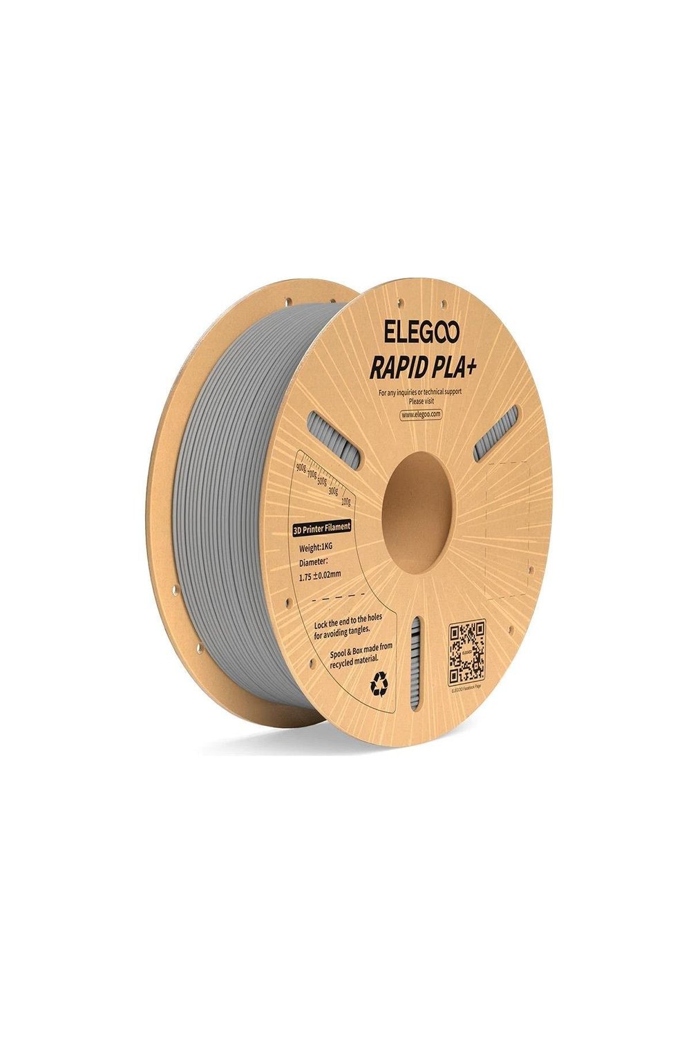 ELEGOO RAPID PLA+ Filament Gri (1.75mm - 1KG)
