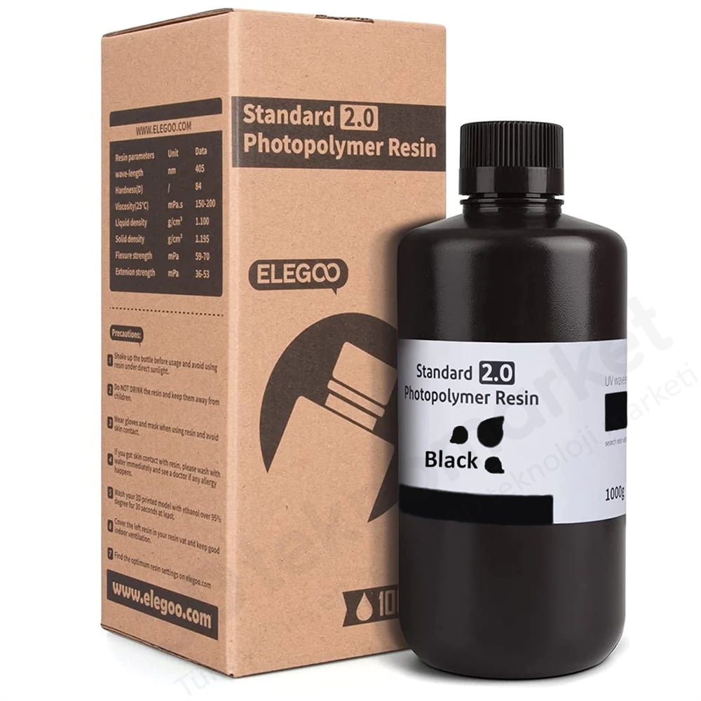Elegoo Standart Reçine V2.0 Siyah - 1 KG