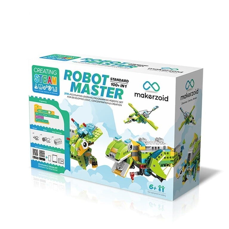 Makerzoid STEAM Programlama Yapı Taşları 100’ü 1 Arada Robot Master Standart Eğitim Seti