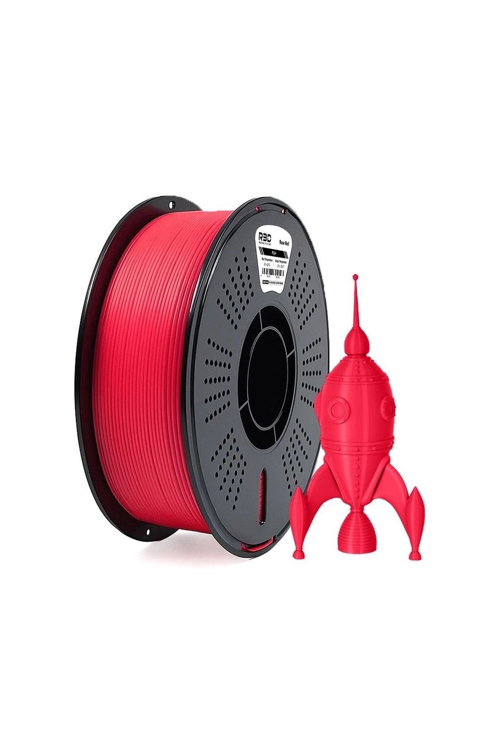 R3D PLA+ Filament Rose Red(Kırmızı) - (1.75MM - 1KG)