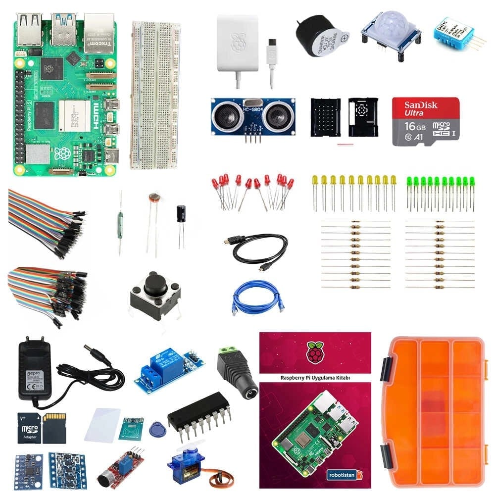 Raspberry Pi 5 - 8 GB Proje Seti