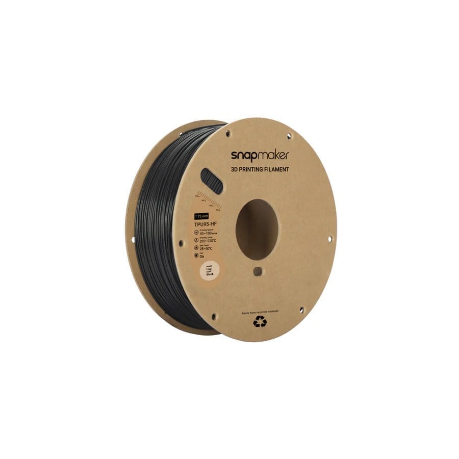Snapmaker Black High Flow TPU95 Filament (1 kg)