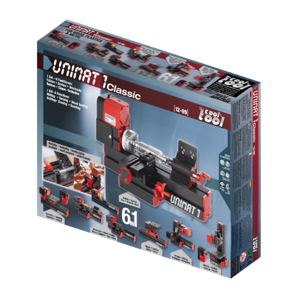 Unimat 1 Classic 6’ sı 1 arada Ahşap İşleme Makine Seti