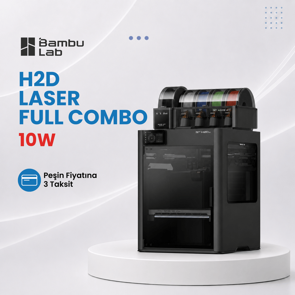 Bambu Lab H2D Laser Full Combo 10W 3D Yazıcı