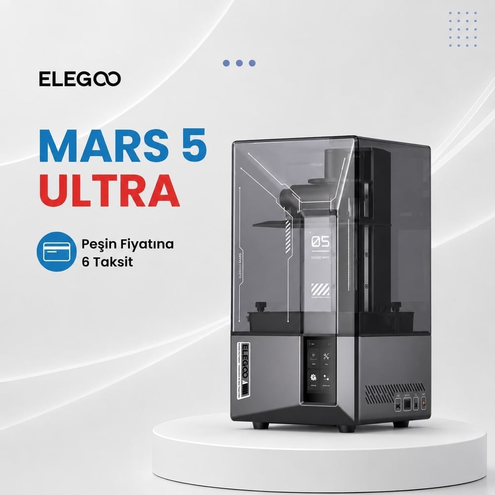 Elegoo Mars 5 Ultra 9K SLA 3D Yazıcı
