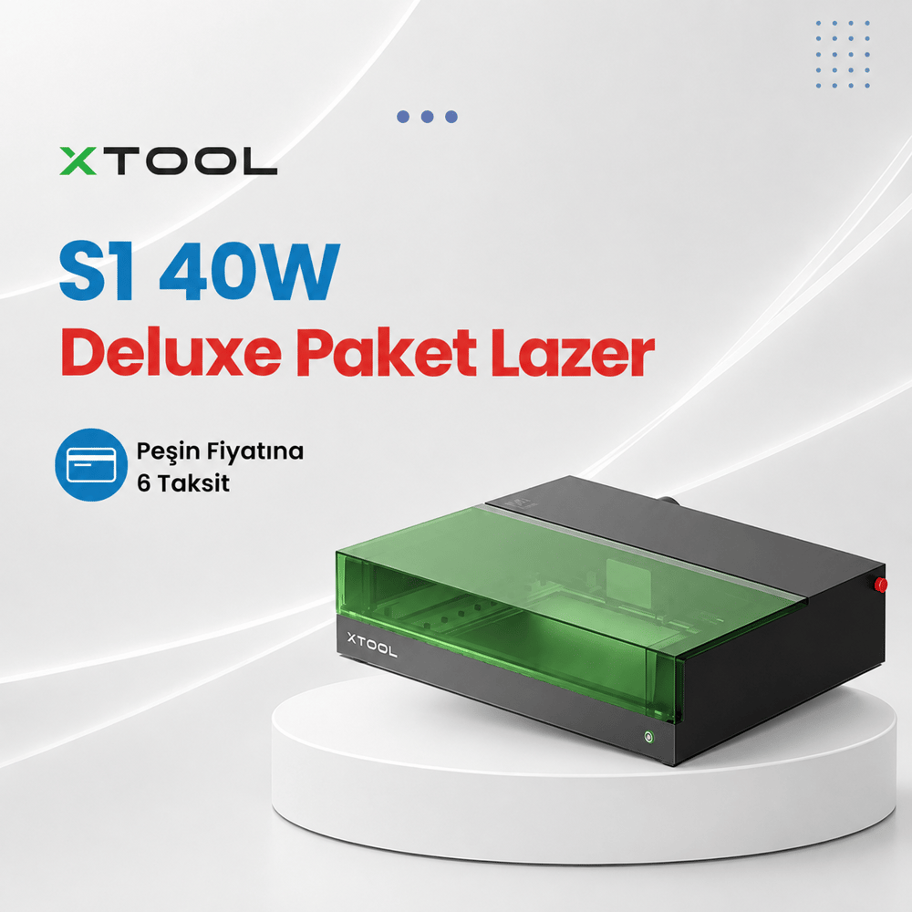 xTool S1 40W Deluxe Paket Lazer Makinesi