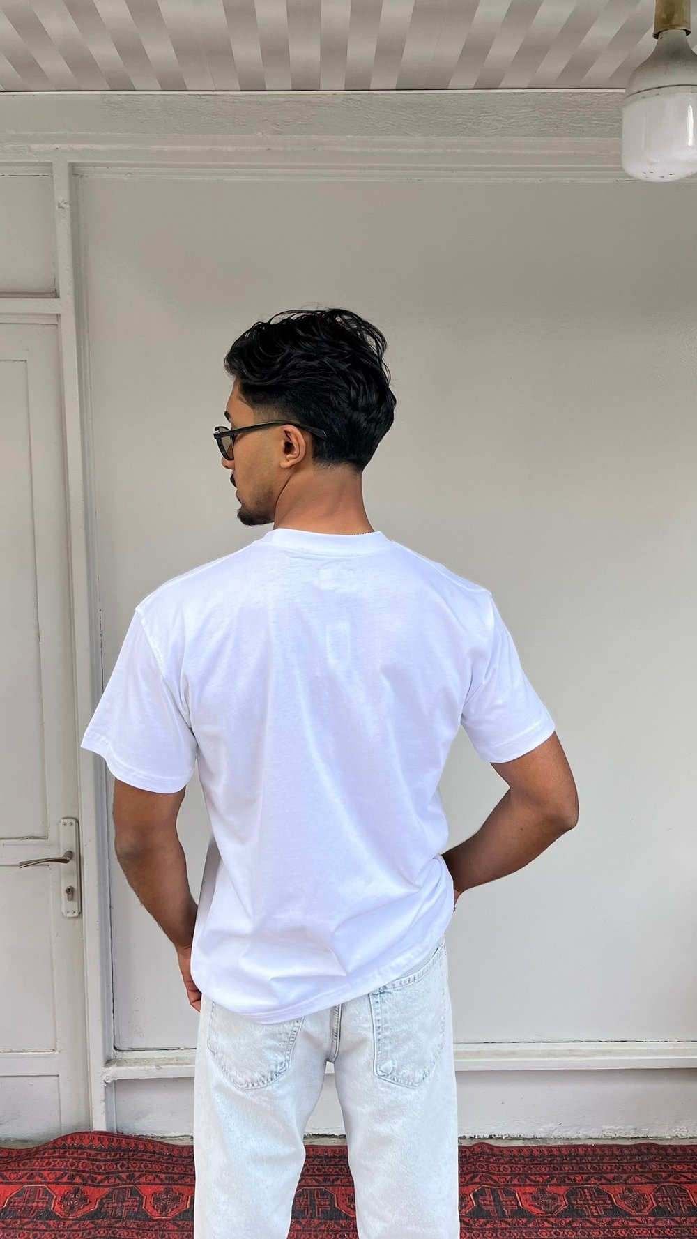 Wong Basic Oversize Beyaz T-Shirt