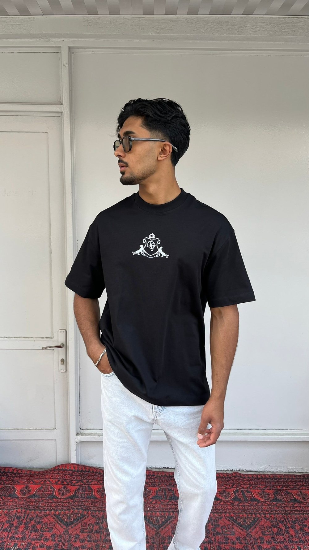 Elite Club Oversize Siyah T-Shirt