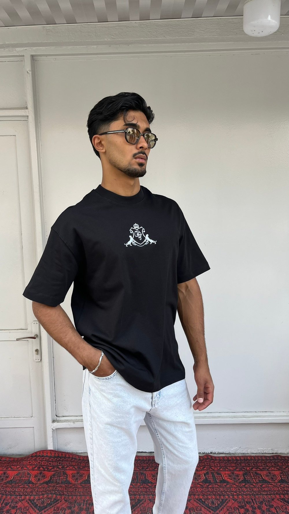 Elite Club Oversize Siyah T-Shirt