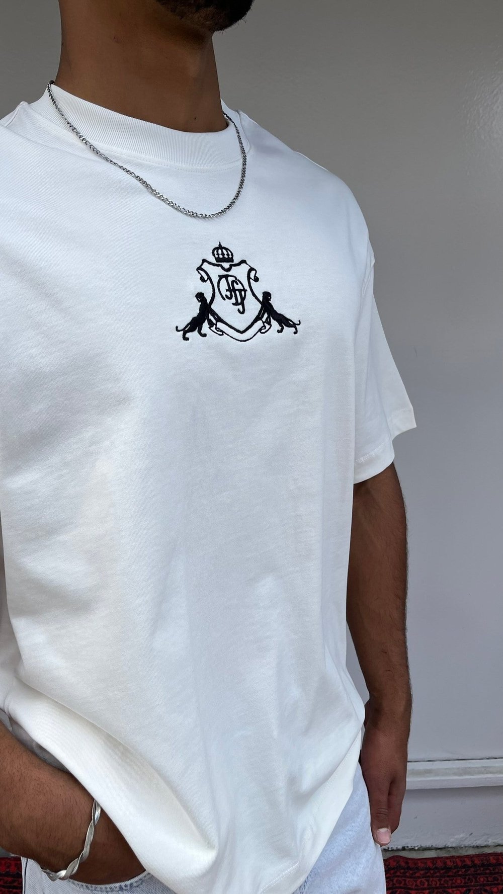 Elite Club Oversize Ekru T-Shirt