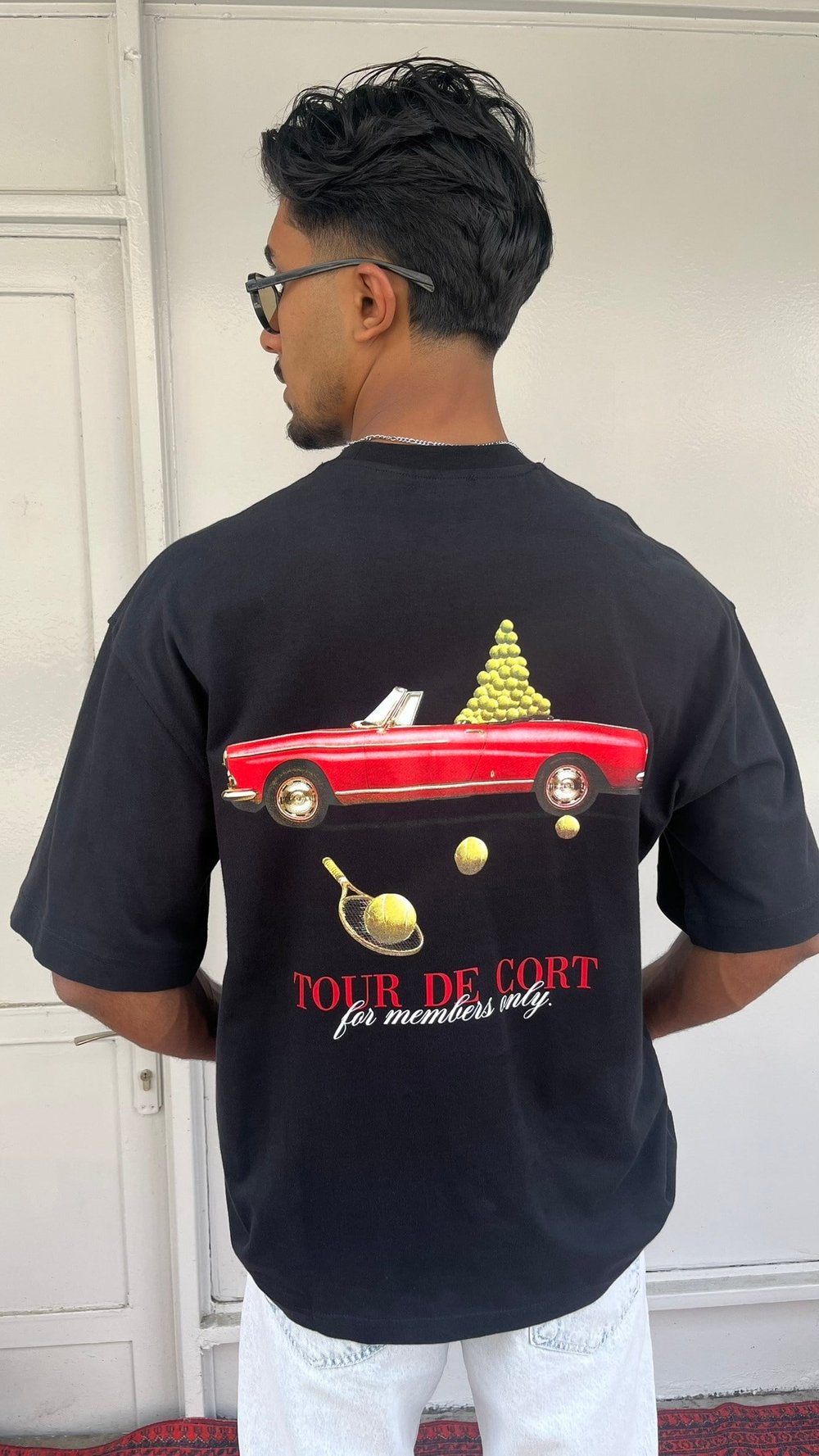 Casualment Tour De Court Oversize T-Shirt – Black Edition