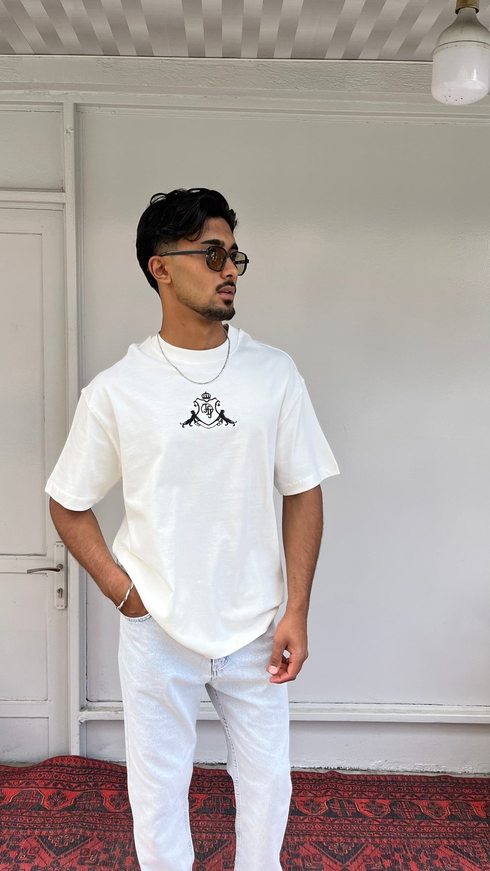 Elite Club Oversize Ekru T-Shirt