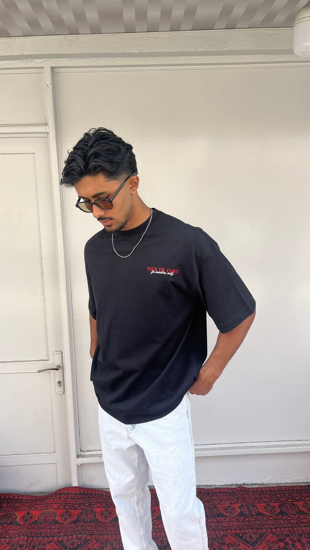 Casualment Tour De Court Oversize T-Shirt – Black Edition